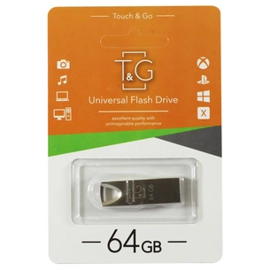 USB флеш накопичувач T&G 64GB 117 Metal Series Silver USB 2.0 (TG117SL-64G) зображення 1
