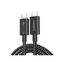 Дата кабель USB-C to USB-C 1.0m Thunderbolt 5 240W 5A 120Gbps 16/8/4K L703 black Ugreen (45996) - зменшене зображення 1