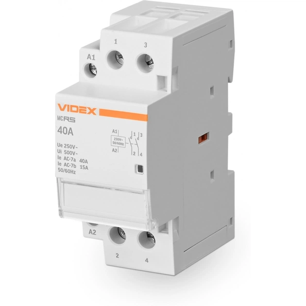 Контактор Videx 2п 40А 2НВ VF-RS-MC2O-40 RESIST - picture 1