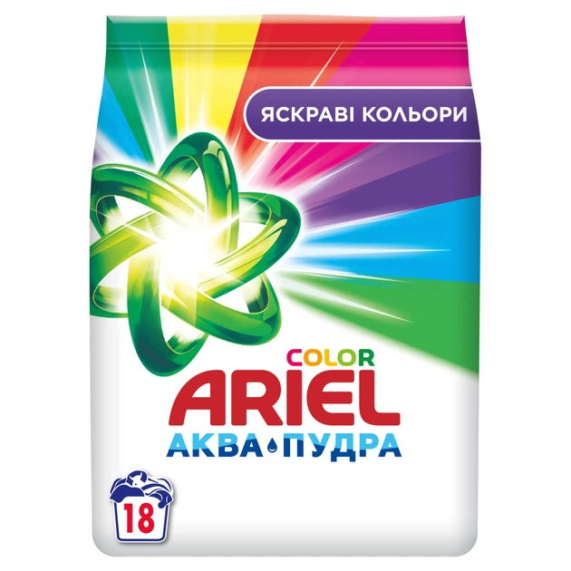 Пральний порошок Ariel Аква-Пудра Color 2.7 кг (8006540536735) - picture 1