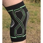 Фіксатор коліна PowerPlay PP-4099 Knee Support Чорно/Зелені S/M (PP_4099_S/M_Bl/Green) - зменшене зображення 7