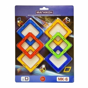 Конструктор Магнікон 6 деталей (МК-6) зображення 1