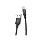 Дата кабель USB 2.0 AM to USB-C 2.0m 2A nylon X14 black HOCO (6957531062929) - зменшене зображення 2