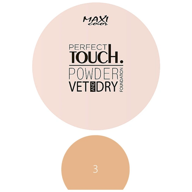 Пудра для обличчя Maxi Color Perfect Touch Matt Powder 03 (4823097121948) - picture 1