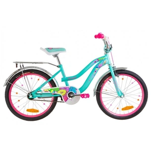 Велосипед Formula 20" FLOWER рама-13" 2019 бірюзовий з багажником (OPS-FRK-20-065) зображення 1