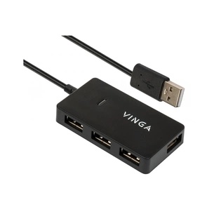 Концентратор Vinga USB2.0 to 4*USB2.0 HUB (VHA2A4N) зображення 1