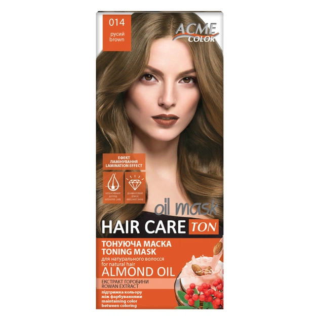 Відтінковий бальзам Acme Color Hair Care Ton Oil Mask 014 - Русявий (4820197009480) - зображення 1