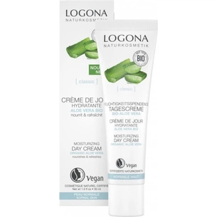 Крем для обличчя Logona денний зволожувальний для нормальної шкіри Алое 30 мл (4017645043046) зображення 1
