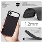 Чохол до мобільного телефона Armorstandart Matte Slim Fit Apple iPhone 17 Air Black (ARM86743) - зменшене зображення 3