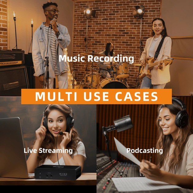 Аудіоінтерфейс Fifine Ampli 3 - picture 11