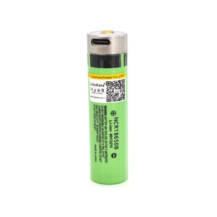 Акумулятор 18650 3400mah, 3.7V(2.75-4.2V), Type-C, Green Liitokala (Lii-34B-USB) зображення 1