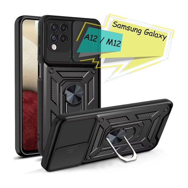 Чохол до мобільного телефона BeCover Military Samsung Galaxy A12 SM-A125 / M12 SM-M125 Black (705640) - зображення 1