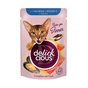 Влажный корм для кошек Delickcious Кусочки с лососем и мидиями в соусе 85 г (4820269143135) - уменьшенное изображение 1