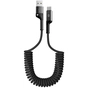 Дата кабель USB 2.0 AM to USB-C 1.0m Spiral 2.4A black Armorstandart (ARM75390) - уменьшенное изображение 1