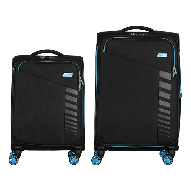 Набір валіз 2E Trek (M+S), чорні (2E-SPE-TREK-SET4-BK) - зображення 4