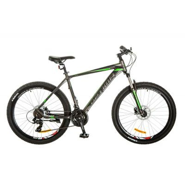 Велосипед Optimabikes 26" F-1 AM 2017 14G DD 17" Al сіро-зелений (OPS-OP-26-077) - изображение 1