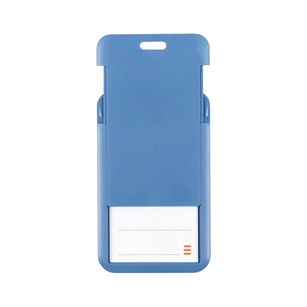 Бейдж Axent слайдер вертикальний, 54х85мм , димчастий синій (4500V-02-A) - picture 3