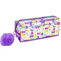 Пенал Cool For School голографічний з помпоном 1 відділення фіолетовий (CF87075) - зменшене зображення 1