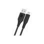 Дата кабель USB 2.0 AM to Lightning 1.2m 2.4A black Promate (powerlink-ai120.black) - зменшене зображення 1