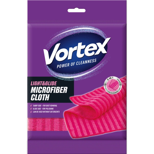 Салфетки для уборки Vortex Light&Glide из микрофибры 1 шт. (4823071642971) - изображение 1