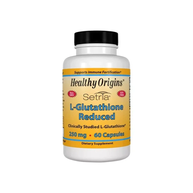 Амінокислота Healthy Origins L-Глутатіон 250мг, Setria, 60 капсул (HO41333) - изображение 1