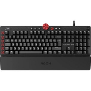 Клавіатура AOC AGK700 RGB Cherry MX Red USB Black (AGK700DR2R) зображення 1
