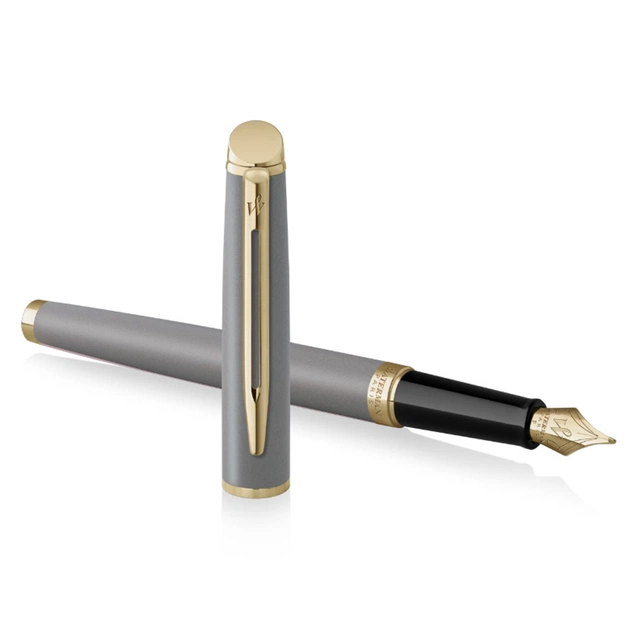 Ручка пір'яна Waterman HEMISPHERE Metallic Stone Grey GT  FP F (12 091) - изображение 3