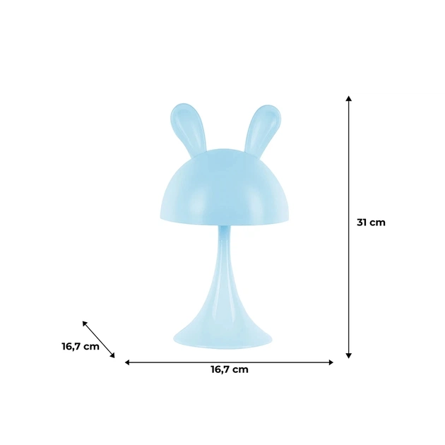 Нічник Kite Світильник LED з акумулятором Simple Bunny, блакитний (K25-317-1-3) - picture 6