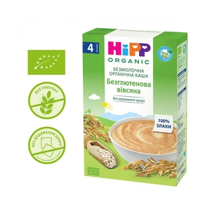 Дитяча каша HiPP безмолочна безглютенова вівсяна 200 г (9062300139843) зображення 1