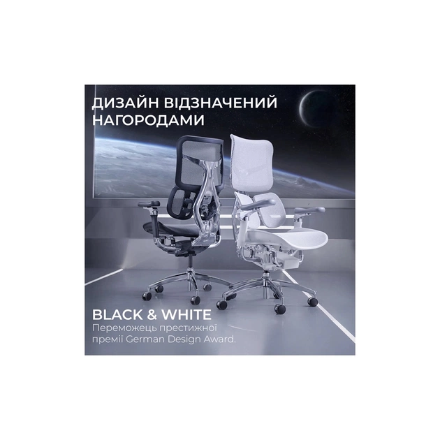 Офісне крісло Sihoo DORO S300 Mesh Light Grey (S300-M202) - зображення 6