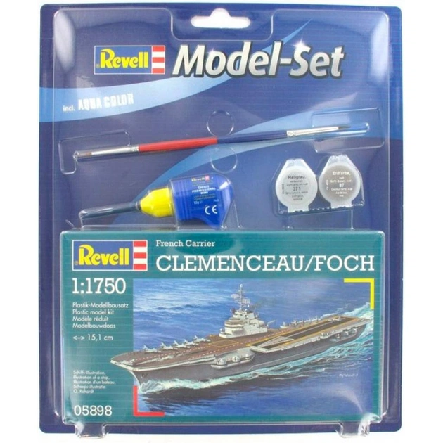 Збірна модель Revell Корабль French Aircraft Carrier Clemenceau 1:1750 (65898) - зображення 1