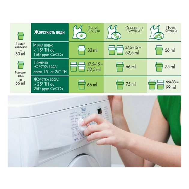 Гель для прання L'Arbre Vert Рослинне мило 1.53 л (3450601046254) - picture 3