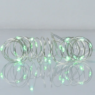 Гірлянда YES! Fun Нитка на мідному дроті 20 LED Зелена 2 м Статична На батарейках (975026) зображення 1