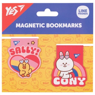 Закладки для книг Yes магнітні Line Friends Sally and Cony, 2шт (708108) зображення 1