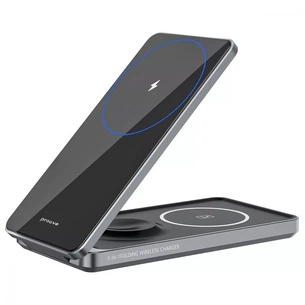 Бездротовий зарядний пристрій Proove Metal Edge 3in1 15W Gray (WSME15010003) зображення 1