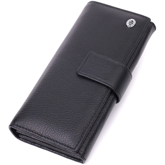 Гаманець ST Leather З натуральної шкіри Чорний (22548) - зображення 1