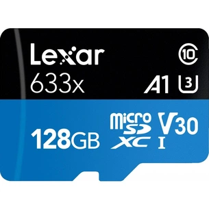 Карта пам'яті Lexar 128GB microSDXC class 10 UHS-I 633x (LSDMI128BB633A) зображення 1