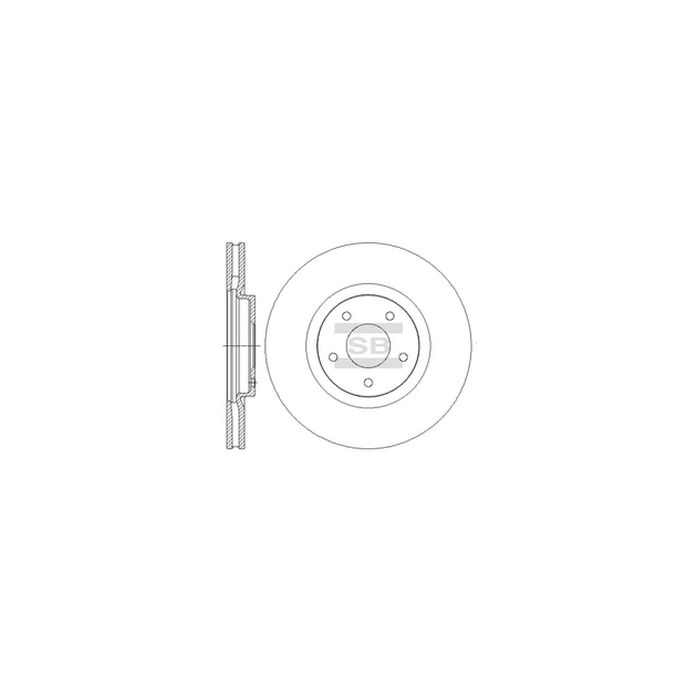 Тормозной диск HI-Q SD4239 - изображение 1