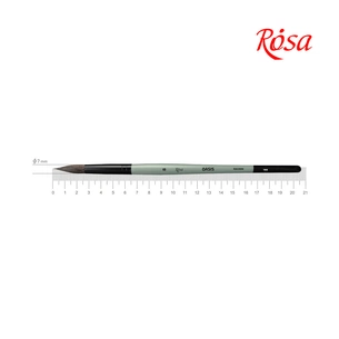 Пензлик для малювання Rosa Єнот круглий OASIS 188, № 8 (4823098516910) зображення 1