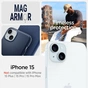 Чохол до мобільного телефона Spigen Apple iPhone 15 Mag Armor MagFit Navy Blue (ACS06816) - уменьшенное изображение 5