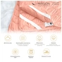 Наматрацник MirSon №1759 Eco Light Coral Cotton на гумці в кутках 140x190 см (2200003711653) - зменшене зображення 3
