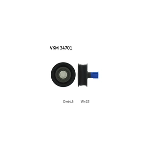 Ролик натягувача ременя SKF VKM 34701 зображення 1