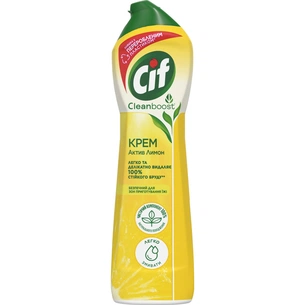 Крем для чищення кухні Cif Актив Лимон 500 мл (8717163044698) зображення 1