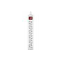 Мережевий фільтр живлення REAL-EL RS-6 Protect M 1.8m, white (EL122300031) - зменшене зображення 2