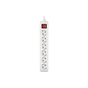 Мережевий фільтр живлення REAL-EL RS-6 Protect M 1.8m, white (EL122300031) - зменшене зображення 2