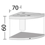 Акваріум Juwel Trigon 190 LED 99x60x70 см 190 л кутовий (чорний) (4022573163506) - уменьшенное изображение 2