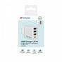 Зарядний пристрій Verbatim USB 30W PD3.0 4-ports white (49701) - зменшене зображення 8