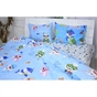 Постільна білизна MirSon Бязь Ranforce Elite 17-0521 Sharks blue Сімейний 160x220 (2200004733135) - зменшене зображення 2