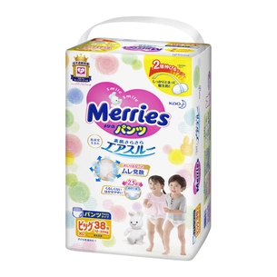 Підгузки Merries трусики для дітей Big розмір ХL 12-22 кг 38 шт (558683) зображення 1