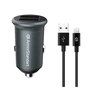 Зарядний пристрій Armorstandart 2xUSB QC3.0 Grey + cable Lightning (ARM82458) - зменшене зображення 1